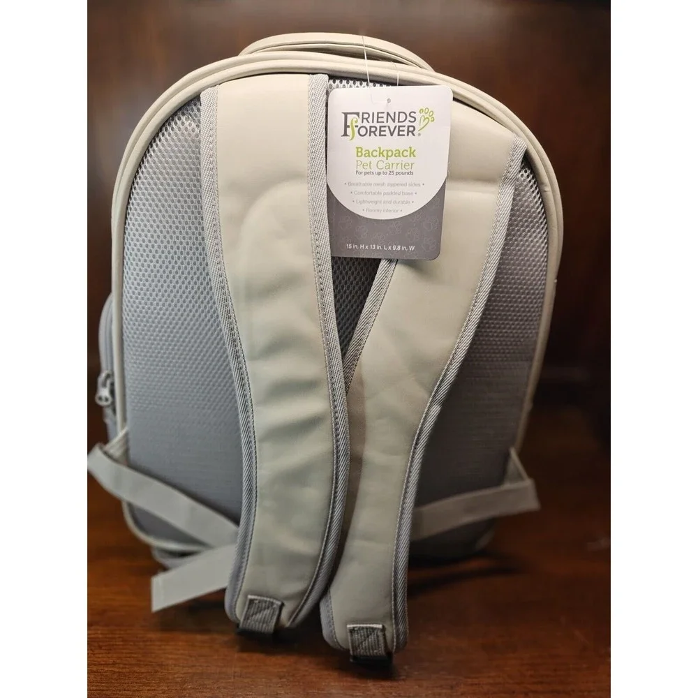 NIB Friends Forever Small Dog Cat Pet Carrier Backpack Pockets Adjustable Straps
